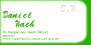 daniel wach business card